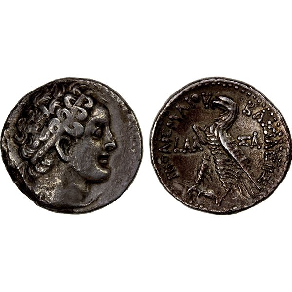 EGYPT (PTOLEMAIC): Ptolemy VIII Euergetes II (Physcon), 145-116 BC, AR tetradrachm (12.78g), Salamis