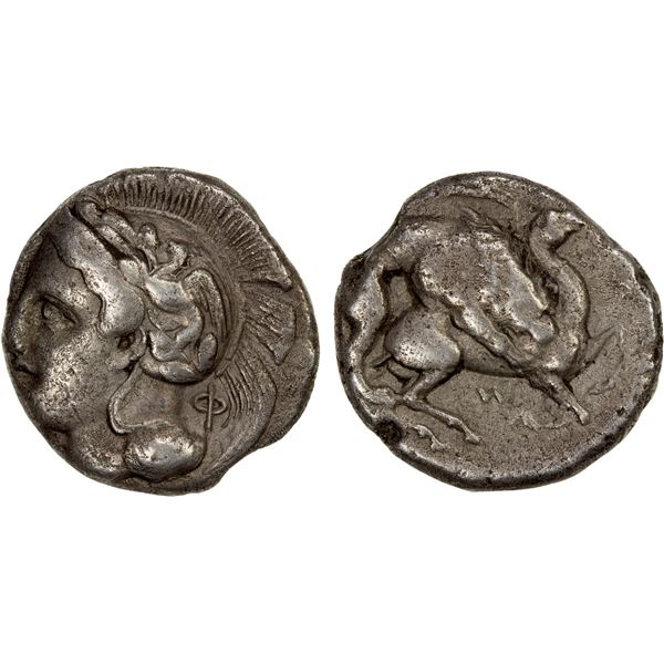 LUCANIA: Velia, AR nomos (7.16g), ca. 440-400 BC, VF