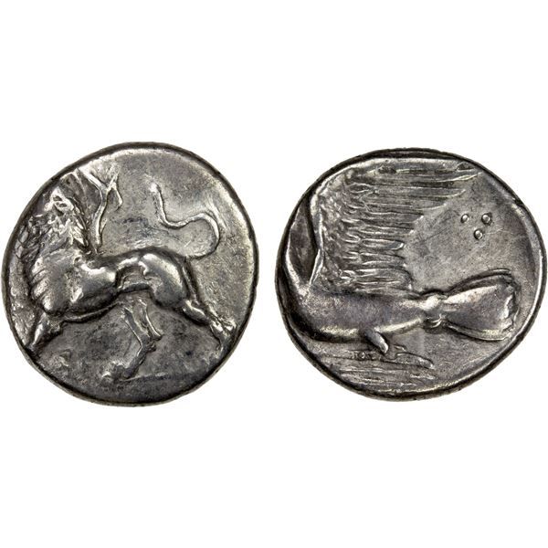 SIKYON: AR hemidrachm (2.78g), ca. 330-280 BC, VF