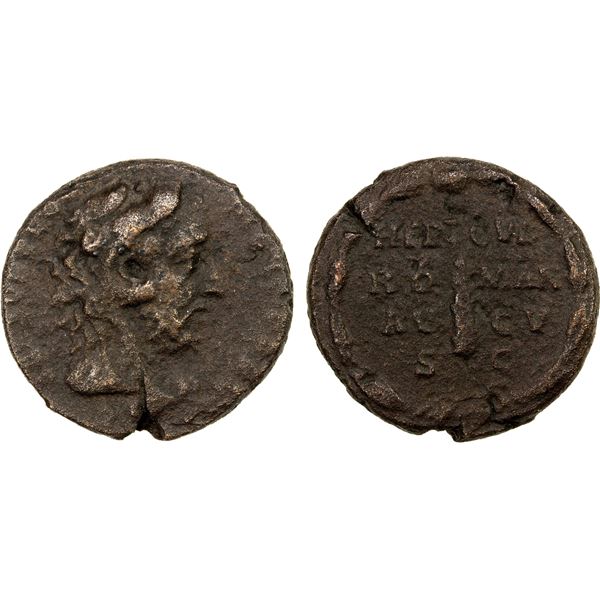 ROMAN EMPIRE: Commodus, 177-192 AD, AE as (9.25g), Rome, 192 AD, Fine