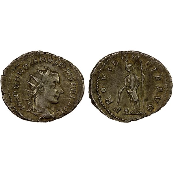 ROMAN EMPIRE: Gordian III, 238-244 AD, AR antoninianus (4.65g), VF-EF