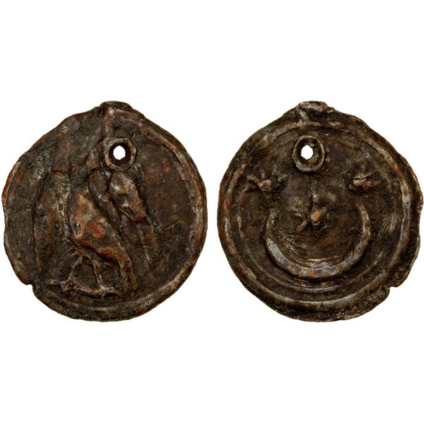 ROMAN EMPIRE: lead tessera (3.06g), ca. 2nd-3rd century, VF