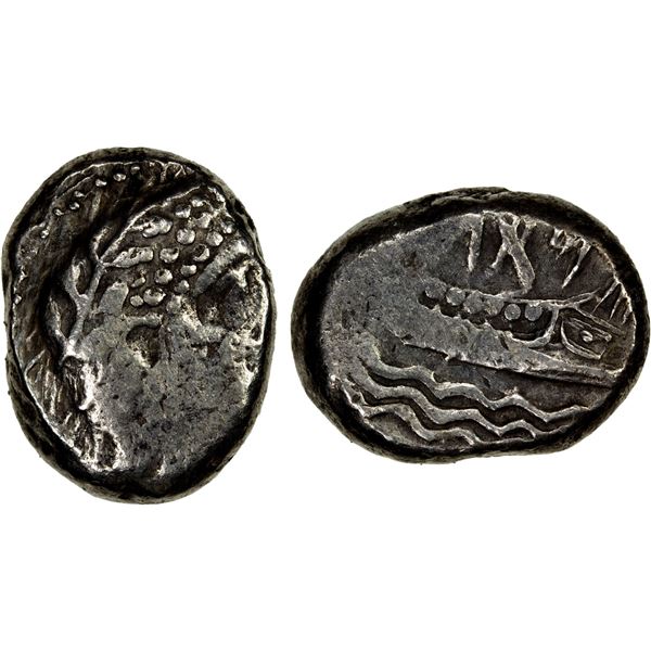 PHOENICIA: Arados, AR shekel (10.12g), ca. 340-333 BC, VF