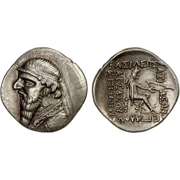 PARTHIAN KINGDOM: Mithradates II, c. 123-88 BC, AR drachm (4.17g)