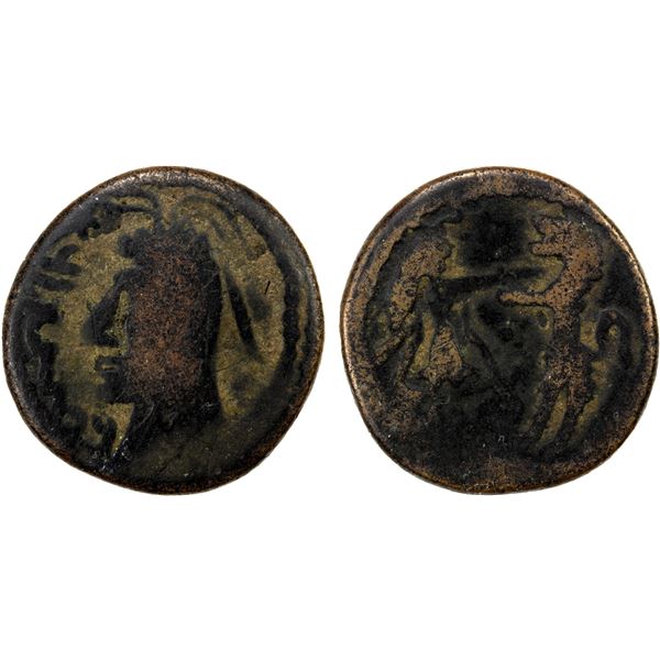 KESH: Unknown ruler, 7th-8th century, AE cash (2.67g), VG