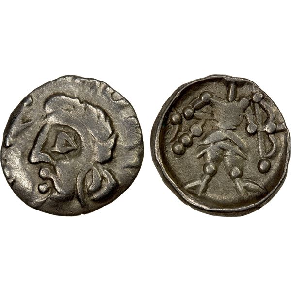 SAMARKAND: Anonymous, ca. 2nd-4th century, AR obol (0.34g), EF