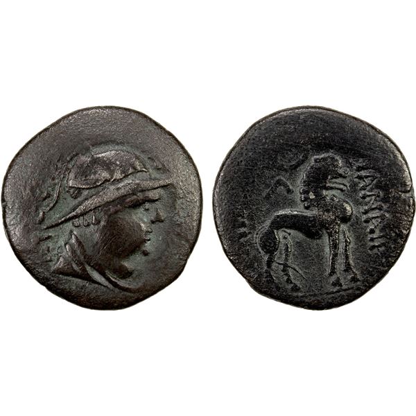 YUEH CHI: Agesiles (Arseiles), late 1st century BC, AR drachm (1.32g), F-VF