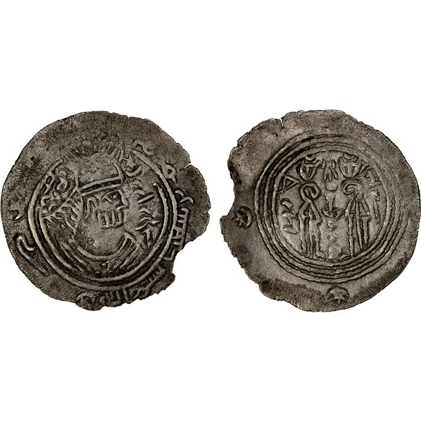 EASTERN SISTAN: Tamim b. Sa'id, 783-786, AR drachm (3.19g), SK (Sijistan), ND, VF