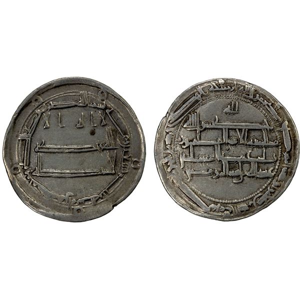 ABBASID: al-Amin, 809-813, AR dirham (2.99g), Madinat Herat, AH193, bold VF