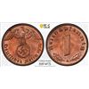 Image 1 : GERMANY: Third Reich, AE pfennig, 1938-A, PCGS MS64 RB