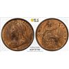 Image 1 : GREAT BRITAIN: Victoria, 1837-1901, AE penny, 1899, PCGS MS64 RB