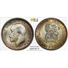 Image 1 : GREAT BRITAIN: George V, 1910-1936, AR 6 pence, 1913, PCGS MS67