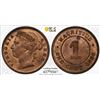Image 1 : MAURITIUS: Victoria, 1837-1901, AE cent, 1888, PCGS MS64 +RB