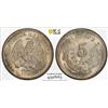 Image 1 : MEXICO: Republic, AR 5 centavos, 1887-Pi, PCGS MS67