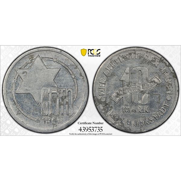 POLAND: LITZMANNSTADT GHETTO:, 1943, PCGS UNC Details
