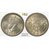 Image 1 : SEYCHELLES: George VI, 1936-1952, AR ¼ rupee, 1943, PCGS MS63