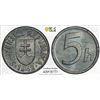 Image 1 : SLOVAKIA: Republic, 5 halierov, 1942, PCGS MS65