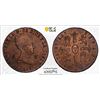 Image 1 : SPAIN: Isabel II, 1833-1868, AE 8 maravedis, Segovia, 1846, PCGS UNC Details