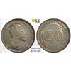 Image 1 : STRAITS SETTLEMENTS: Edward VII, 1901-1910, AR 20 cents, 1910-B, PCGS AU58