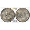 Image 1 : STRAITS SETTLEMENTS: George V, 1910-1936, AR 5 cents, 1926, PCGS MS64