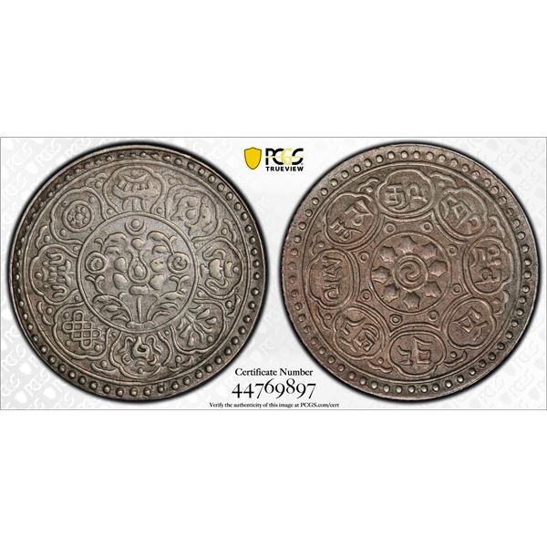 TIBET: AR tangka dkarpo sa rpa, ND (1953), PCGS AU Details