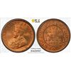 Image 1 : BRITISH INDIA: George V, 1910-1936, AE ¼ anna, 1933(c), PCGS MS66 RD