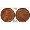 Image 1 : BRITISH INDIA: George V, 1910-1936, AE ¼ anna, 1934(c), PCGS MS66 RB