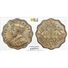 Image 1 : BRITISH INDIA: George V, 1910-1936, 1 anna, 1924(b), PCGS MS64