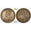 Image 1 : BRITISH INDIA: George V, 1910-1936, AR ½ rupee, 1925(b), PCGS MS65