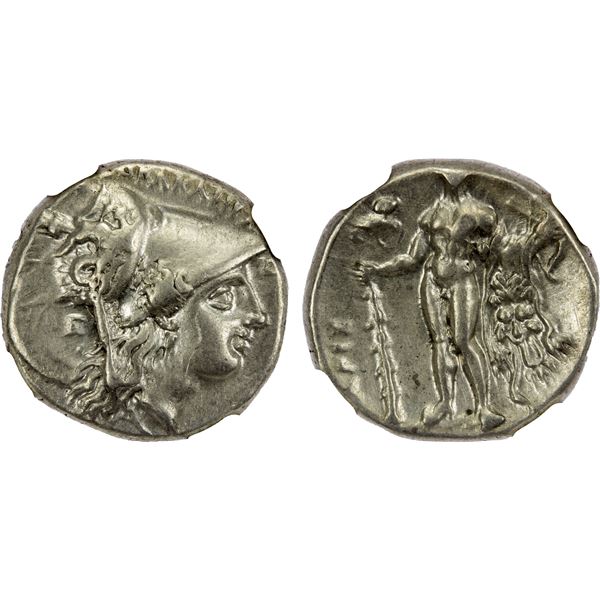 LUCANIA: Heraclea, AR stater, ca. 281-250 BC, NGC Choice VF