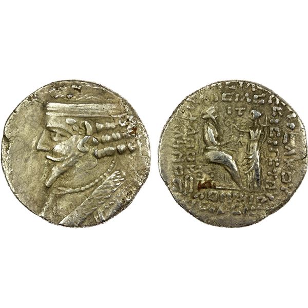 PARTHIAN KINGDOM: Phraatakes, 2 BC - AD 4, AR tetradrachm (10.73g), Seleukeia on the Tigris, SE310 (