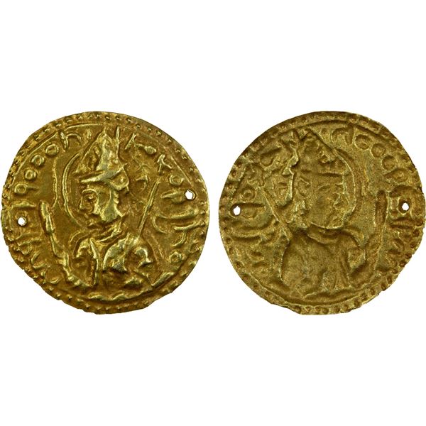 CENTRAL ASIA: Anonymous, Early series, ca. 5th-10th century, AV burial piece (0.36g), EF