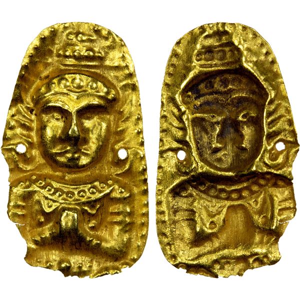 CENTRAL ASIA: Anonymous, Early series, ca. 6th-10th century, AV burial piece (0.22g), choice EF