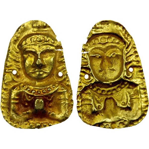 CENTRAL ASIA: Anonymous, Early series, ca. 6th-10th century, AV burial piece (0.21g), choice EF