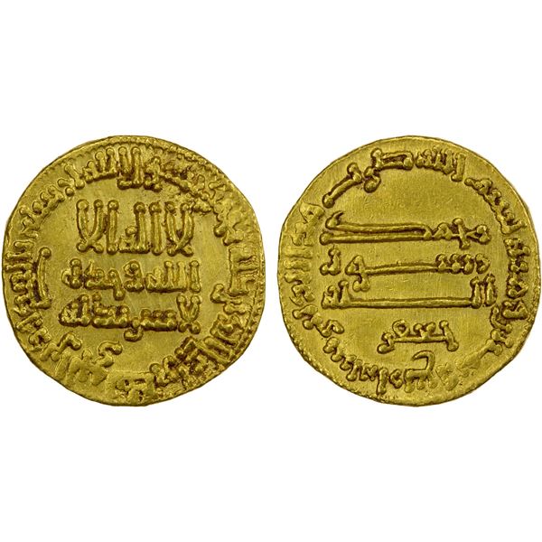 ABBASID: al-Rashid, 786-809, AV dinar (4.25g), NM (Egypt), AH184, EF
