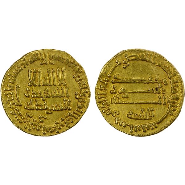 ABBASID: al-Rashid, 786-809, AV dinar (4.26g), NM (Egypt), AH190, VF-EF