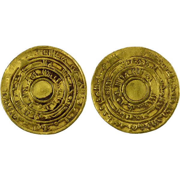 FATIMID: al-Mu'izz, 953-975, AV dinar (4.21g), Misr, AH358, VF-EF