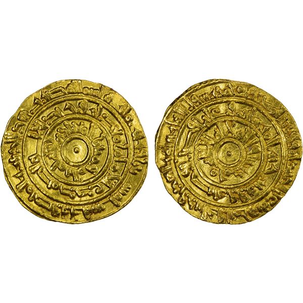 FATIMID: al-Mu'izz, 953-975, AV dinar (4.19g), al-Mansuriya, AH360, bold VF-EF