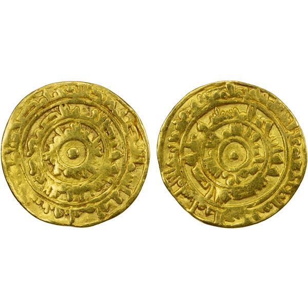 FATIMID: al-Mu'izz, 953-975, AV dinar (4.16g), Misr, Fine