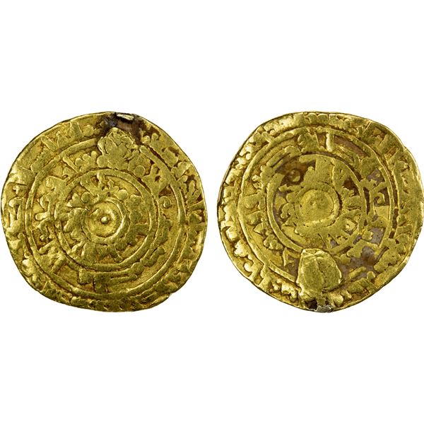 FATIMID: al-Mu'izz, 953-975, AV dinar (3.94g), al-Mansuriya, AH361, Very Good