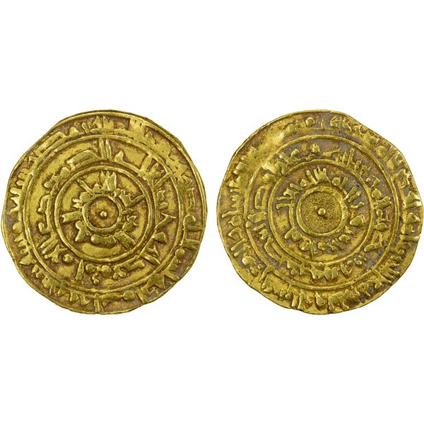 FATIMID: al-Mu'izz, 953-975, AV dinar (4.02g), Misr, AH365, VF
