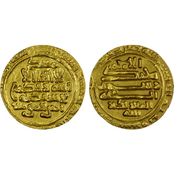 FATIMID: al-Mu'izz, 953-975, AV dinar (3.89g), [Sijilmasa], AH352, VF-EF