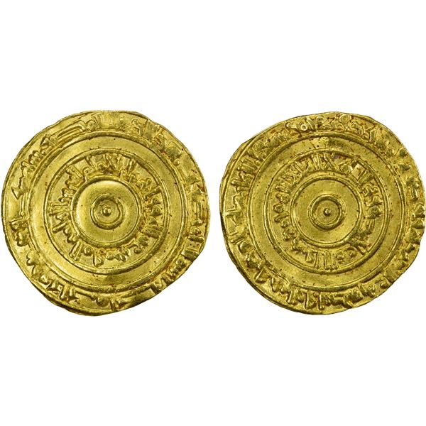 FATIMID: al-'Aziz, 975-996, AV dinar (4.02g), Misr, AH366, VF-EF