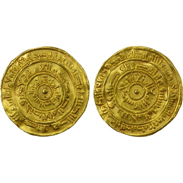 FATIMID: al-Mustansir, 1036-1094, AV dinar (4.14g), Misr, AH441, VF-EF