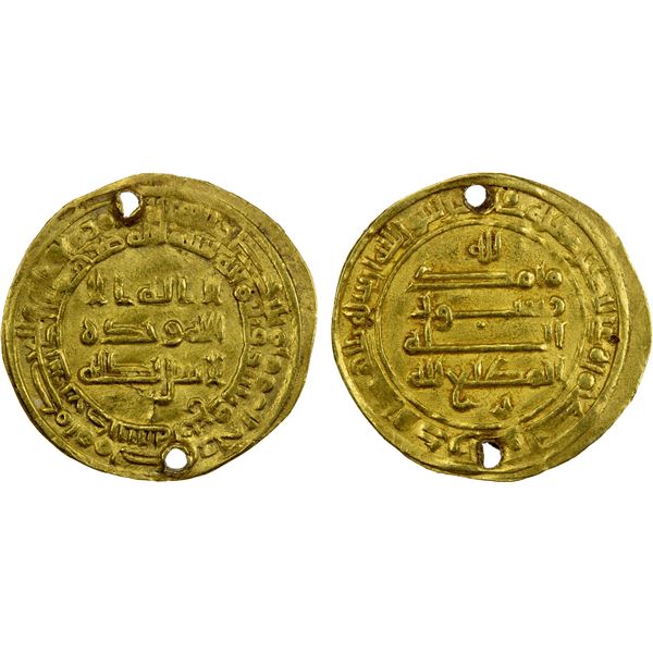 ABBASID OF YEMEN: al-Muti', 946-974, AV dinar (1.82g), 'Adan, AH334, strong VF
