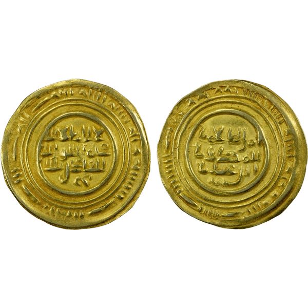 ZIYADID: al-Muzaffar b. 'Ali, 983-1044, AV dinar (2.53g), Zabid, blundered date (as usual), choice E