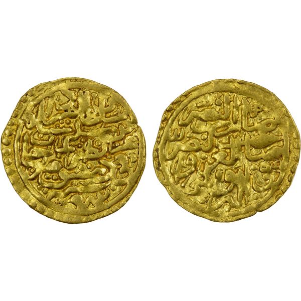 OTTOMAN EMPIRE: Murad III, 1574-1595, AV sultani (3.43g), Dimashq, AH982, VF