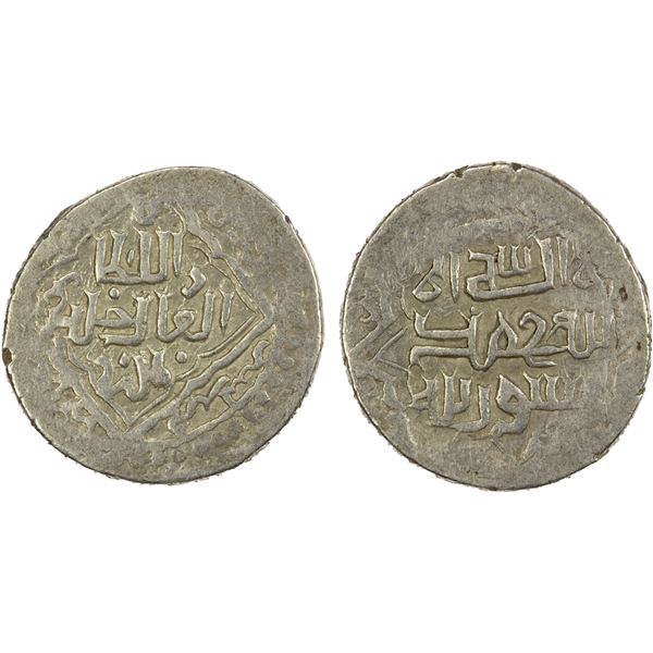 JALAYRIDS: Shaykh Hasan, 1335-1356, AR dinar (3.72g), Tustar, DM, VF