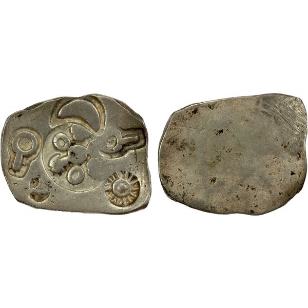 MAGADHA: Punchmarked, ca. 5th century BC, AR vimshatika (= 25 mashaka) (5.46g), EF