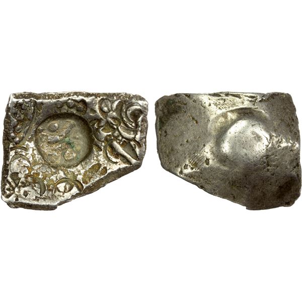 SHAKYA: Punchmarked, ca. 600-500 BC, AR 5 shana (6.54g), VF